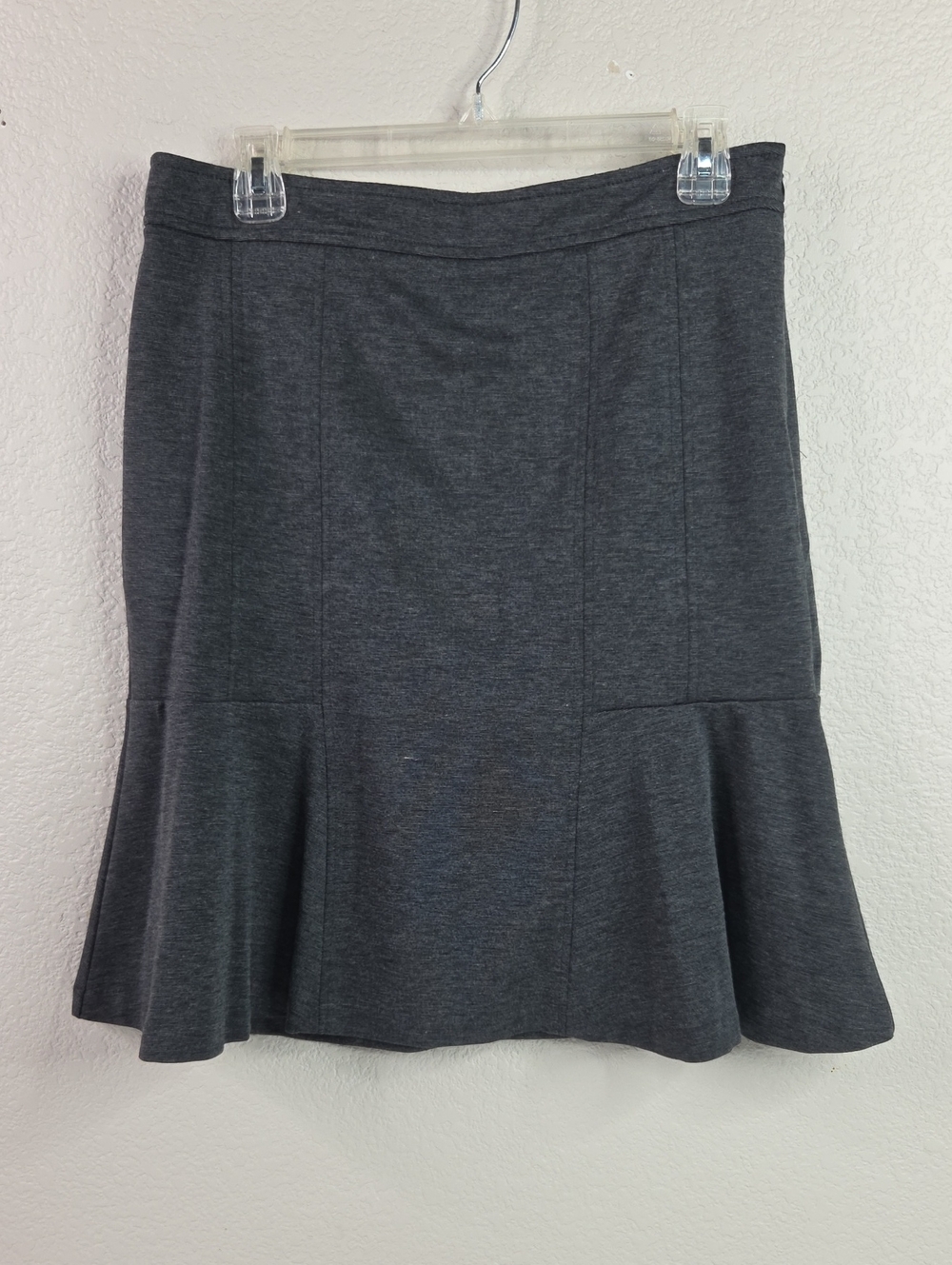 New York & Company Dark Gray A-Line Ponte Skirt